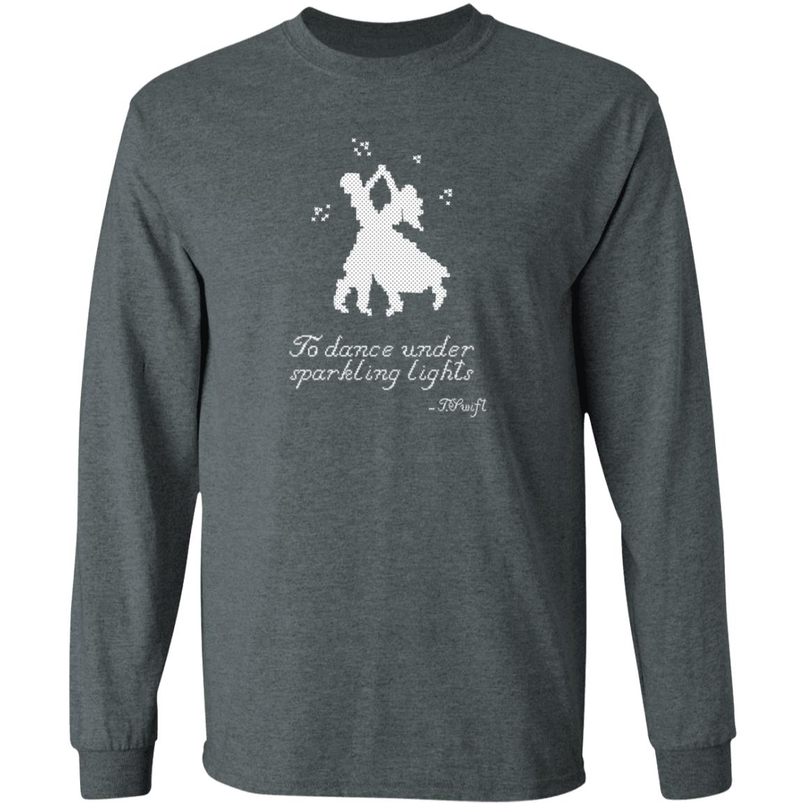 To Dance Under Sparkling Lights Shirt Taylorswift Christmas Tree Farm Blue Shirt Hoodie Sweatshirt - Teechipus