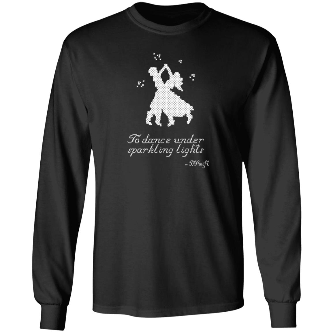 To Dance Under Sparkling Lights Shirt Taylorswift Christmas Tree Farm Blue Shirt Hoodie Sweatshirt - Teechipus