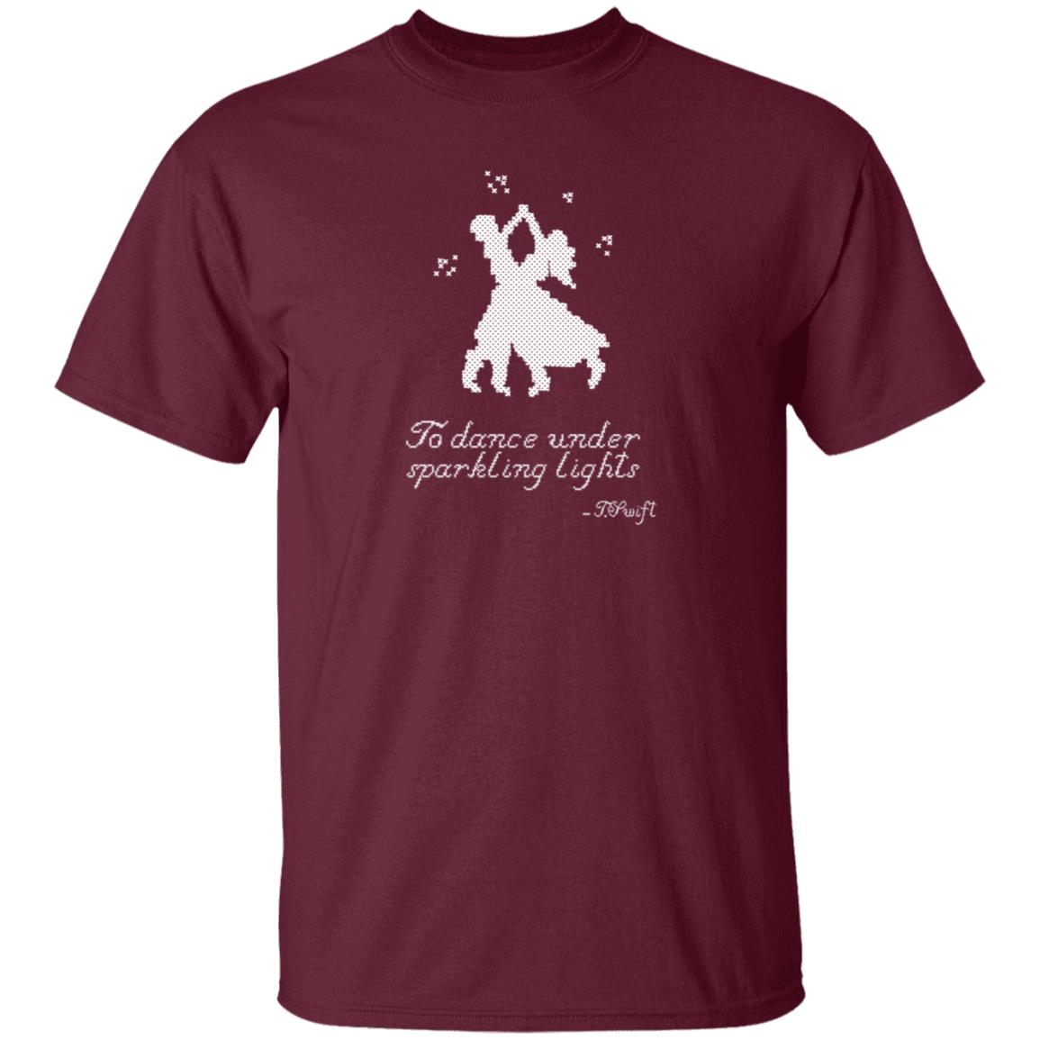 To Dance Under Sparkling Lights Shirt Taylorswift Christmas Tree Farm Blue Shirt Hoodie Sweatshirt - Teechipus