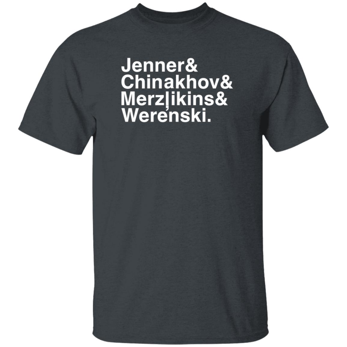 Jenner Chinakhov Merzlikins Werenski Shirt Bluejackets - Teechipus
