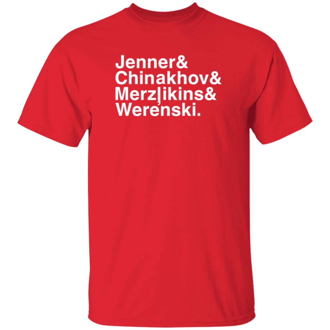 Jenner Chinakhov Merzlikins Werenski Shirt Bluejackets - Teechipus