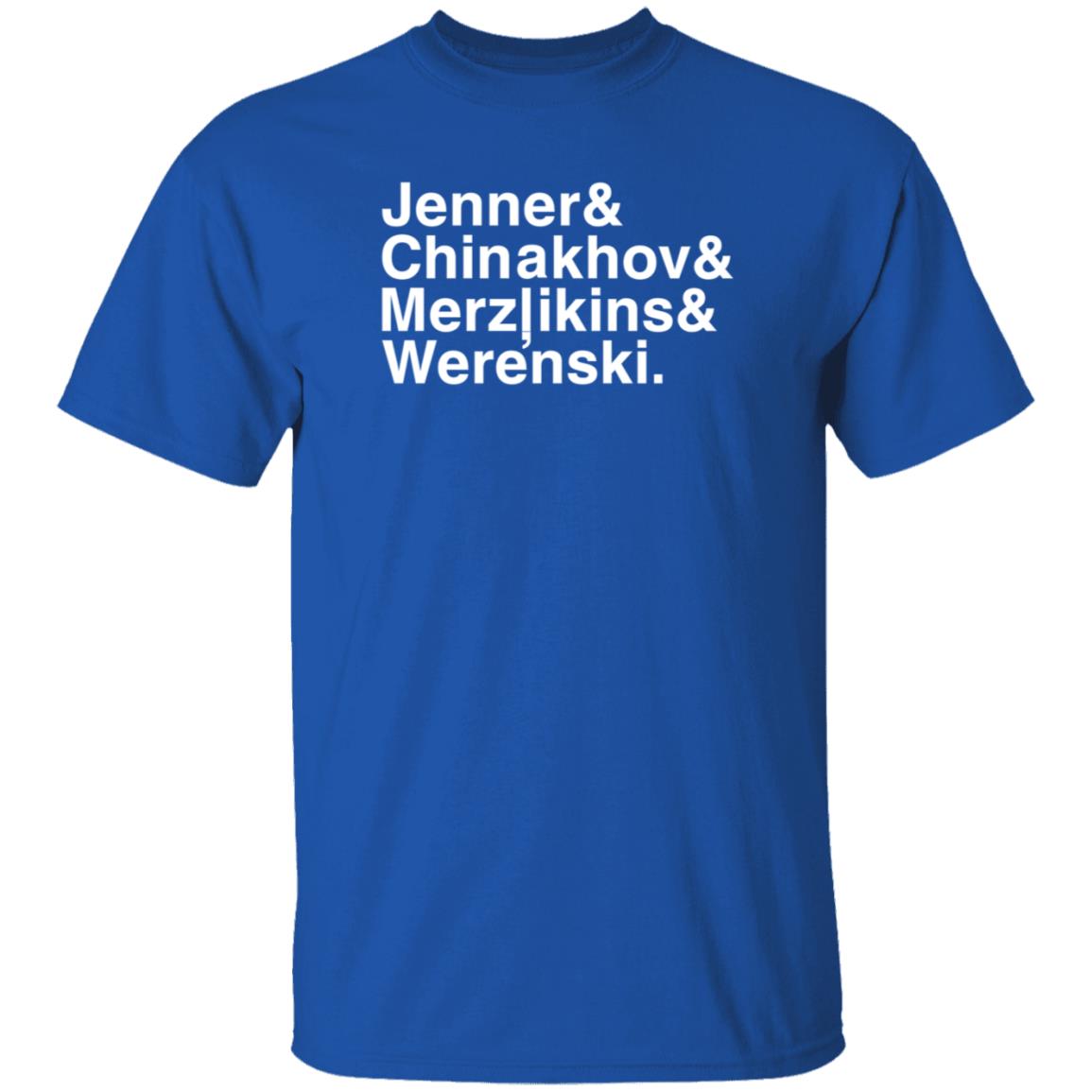 Jenner Chinakhov Merzlikins Werenski Shirt Bluejackets - Teechipus