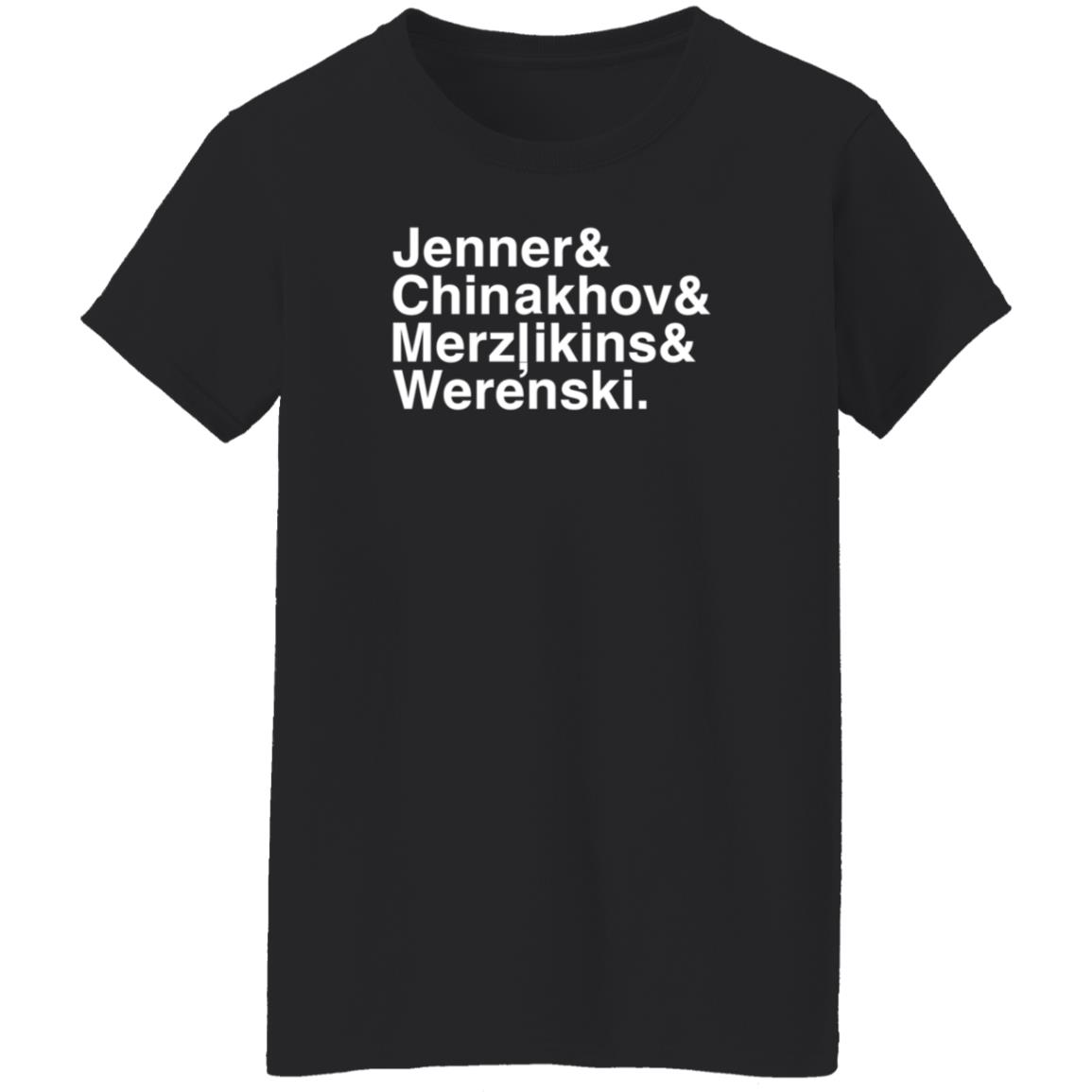 Jenner Chinakhov Merzlikins Werenski Shirt Bluejackets - Teechipus
