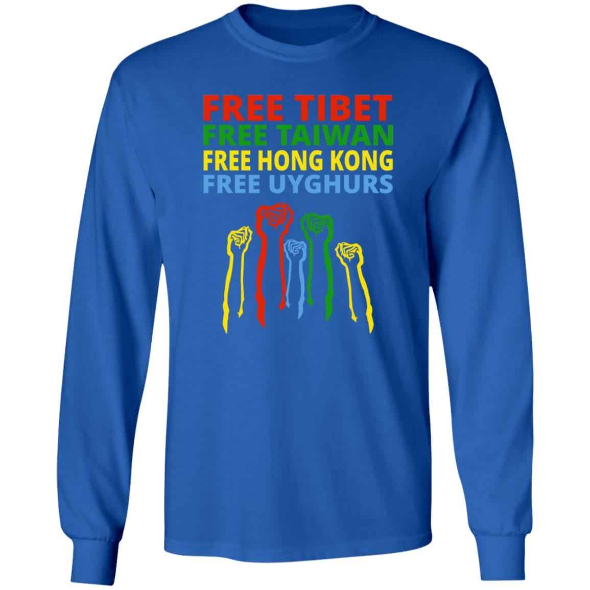The Hill Free Tibet Free Taiwan Free Hong Kong Free Uyghurs Shirt Enes Kanter - Teechipus