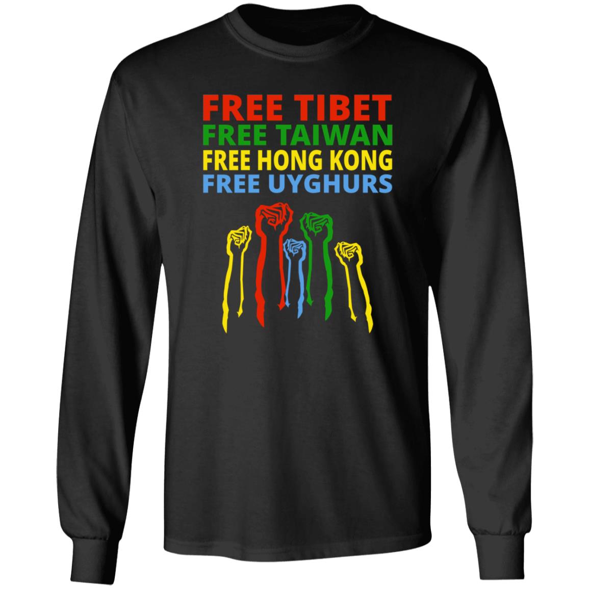The Hill Free Tibet Free Taiwan Free Hong Kong Free Uyghurs Shirt Enes Kanter - Teechipus