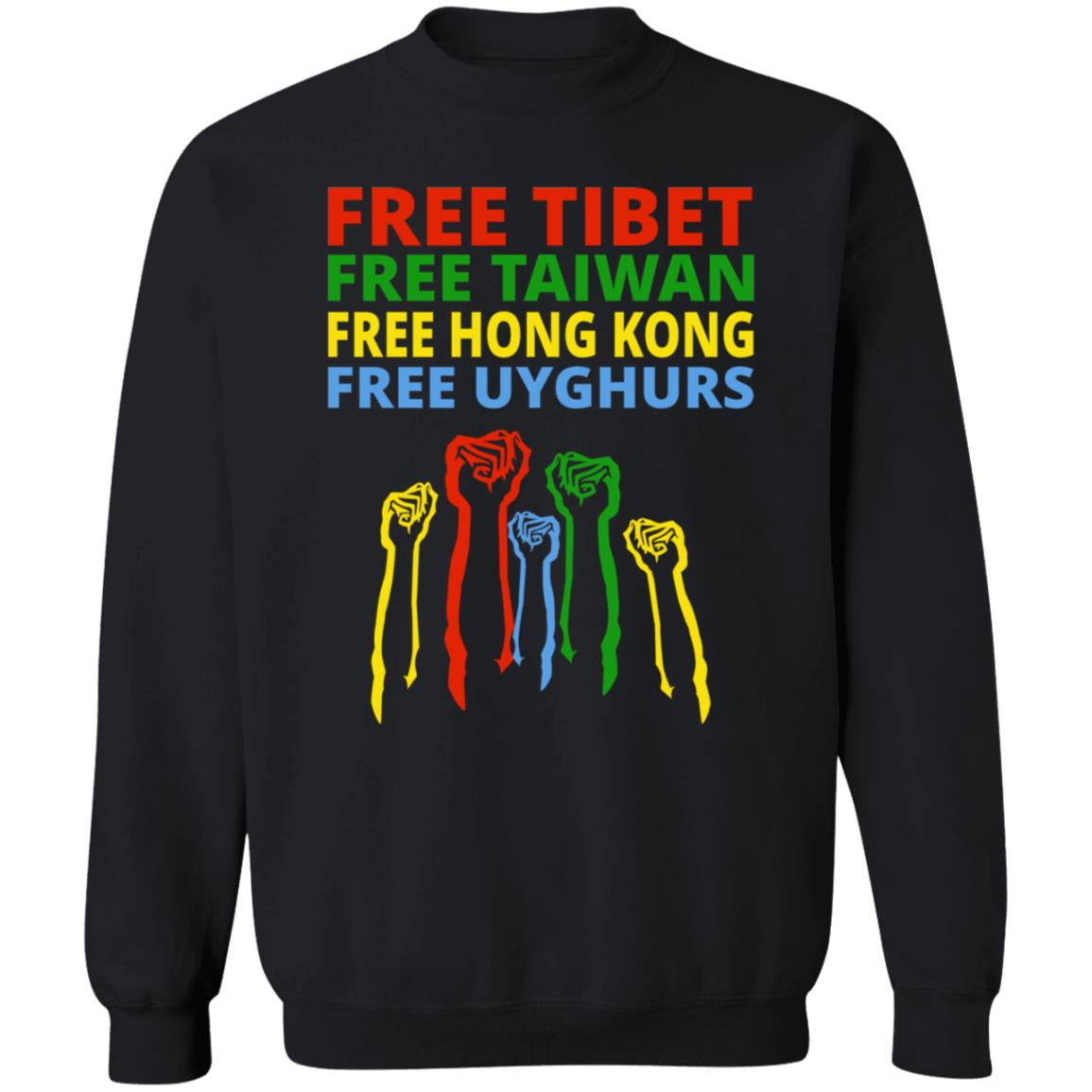 The Hill Free Tibet Free Taiwan Free Hong Kong Free Uyghurs Shirt Enes Kanter - Teechipus