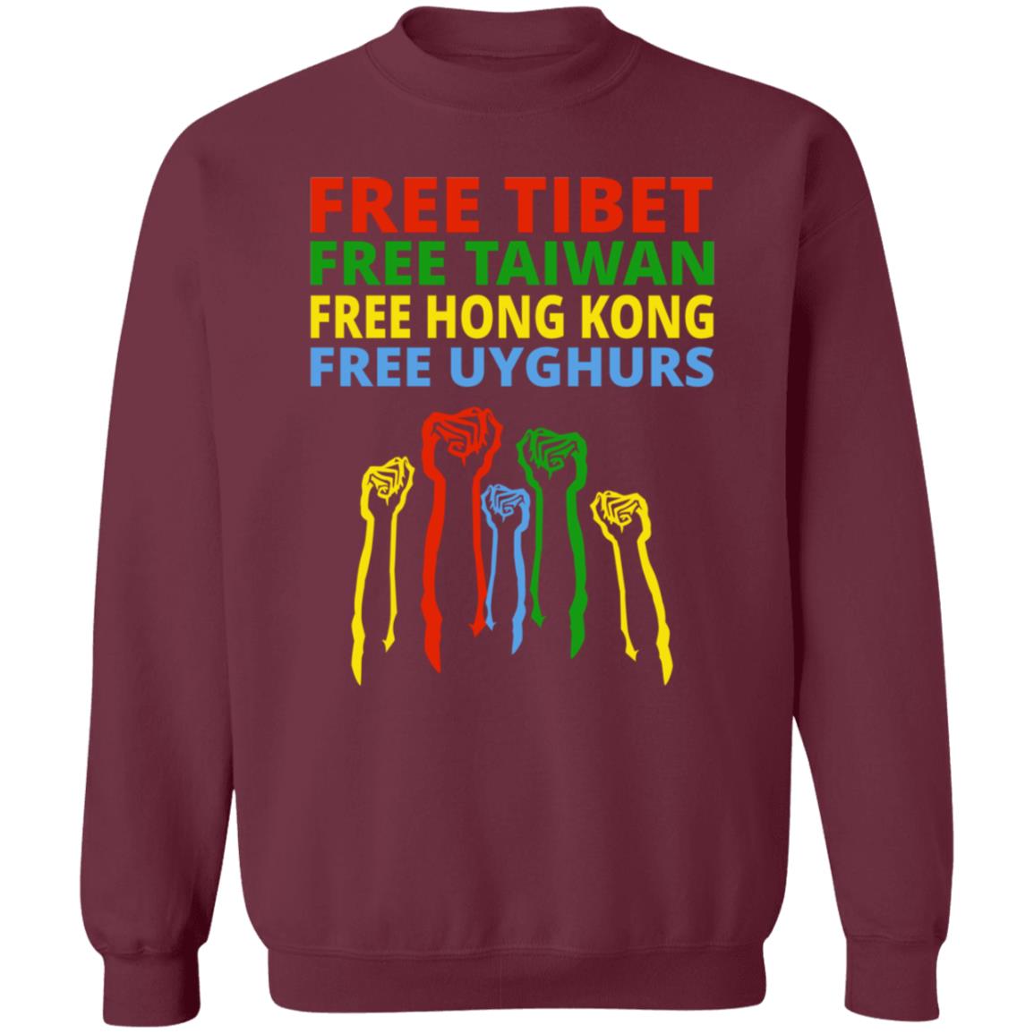 The Hill Free Tibet Free Taiwan Free Hong Kong Free Uyghurs Shirt Enes Kanter - Teechipus