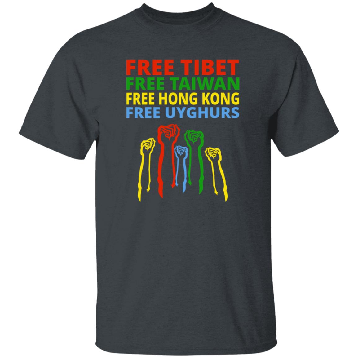 The Hill Free Tibet Free Taiwan Free Hong Kong Free Uyghurs Shirt Enes Kanter - Teechipus