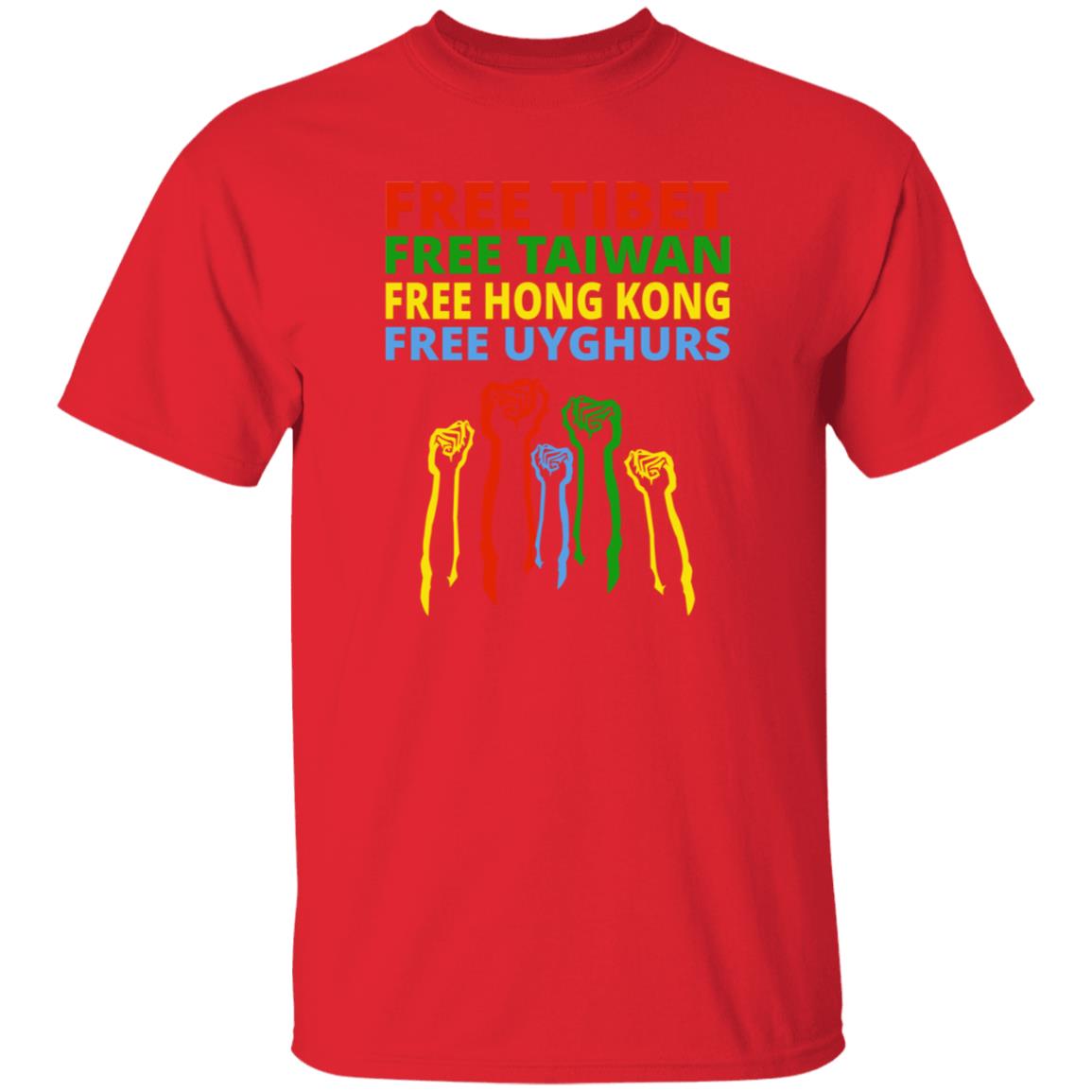 The Hill Free Tibet Free Taiwan Free Hong Kong Free Uyghurs Shirt Enes Kanter - Teechipus