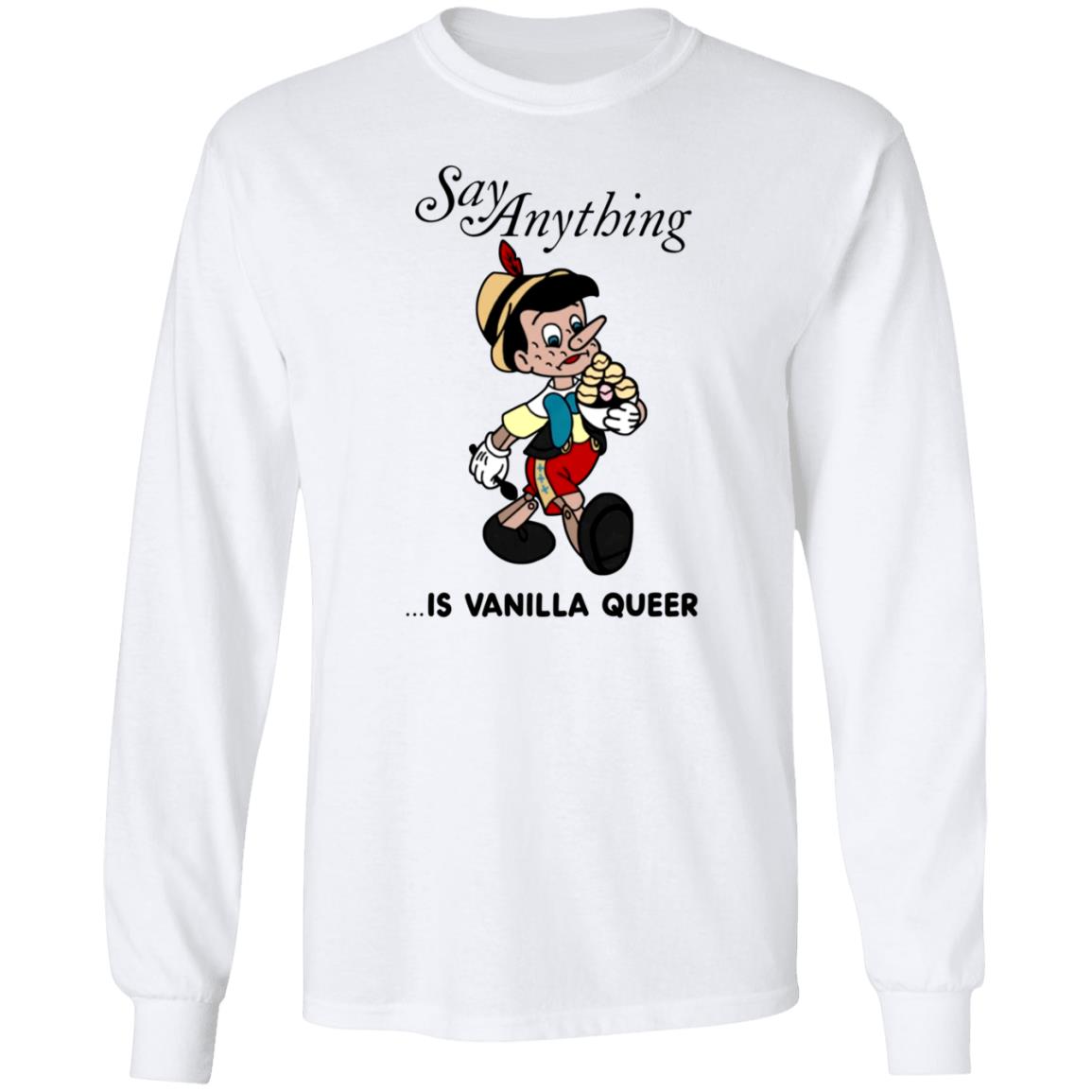 Downright Merch Say Anything Is Vanilla Queer Shirt Max Bemis - Teechipus