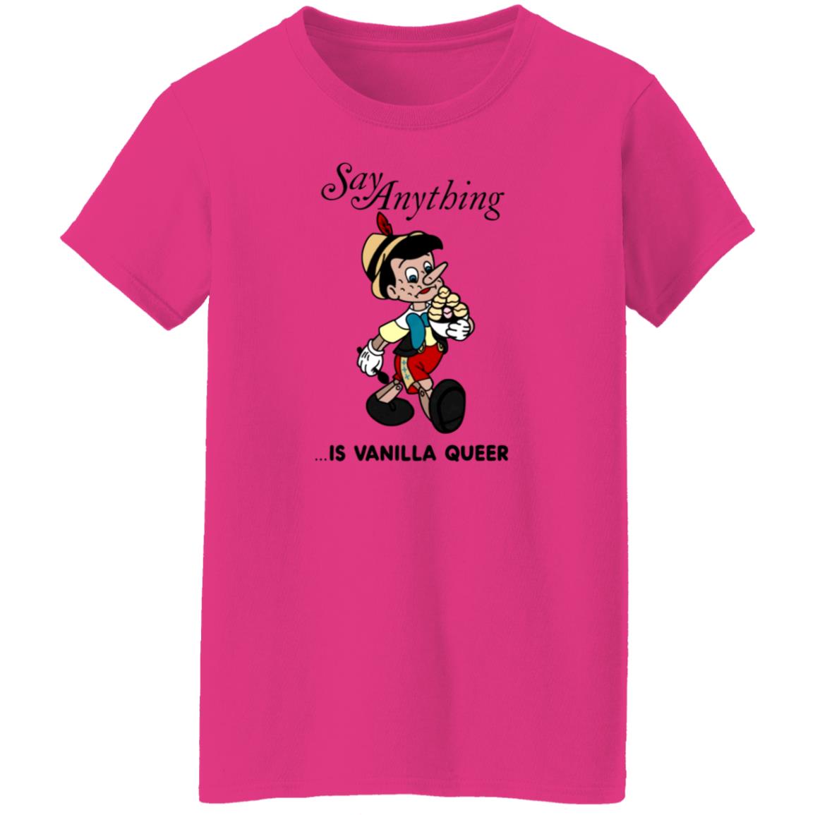 Downright Merch Say Anything Is Vanilla Queer Shirt Max Bemis - Teechipus