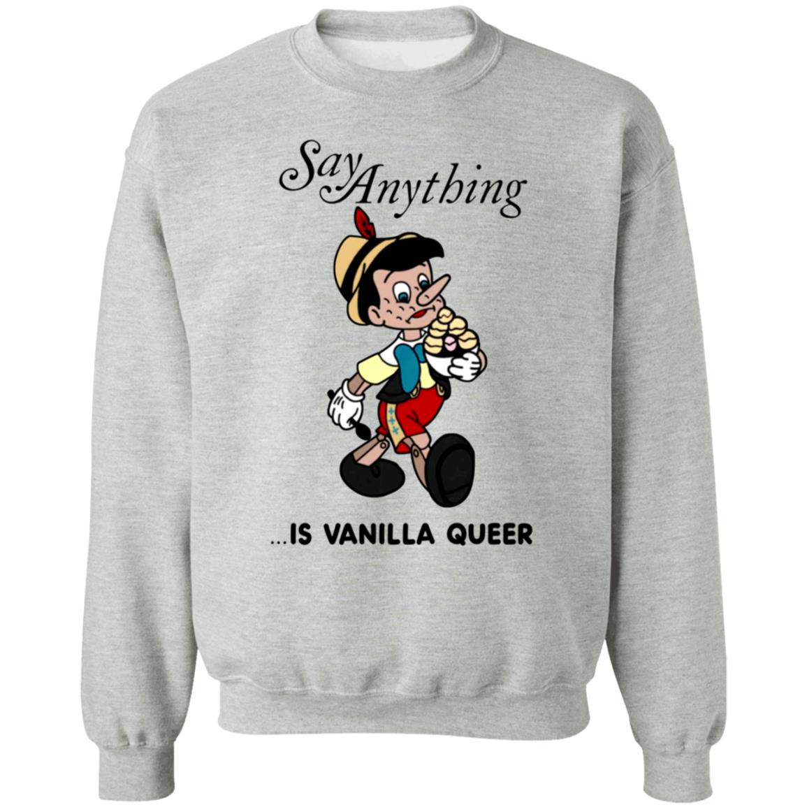Downright Merch Say Anything Is Vanilla Queer Shirt Max Bemis - Teechipus