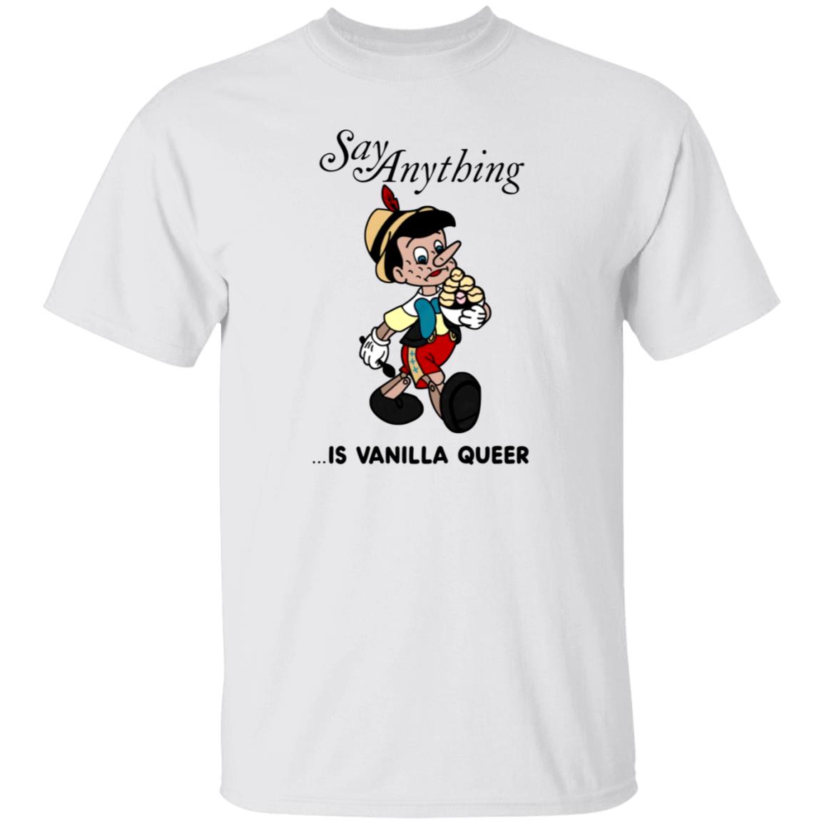 Downright Merch Say Anything Is Vanilla Queer Shirt Max Bemis - Teechipus