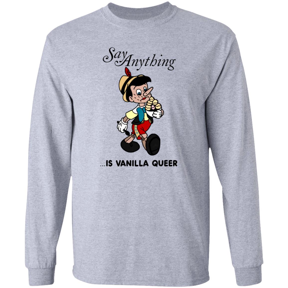 Downright Merch Say Anything Is Vanilla Queer Shirt Max Bemis - Teechipus