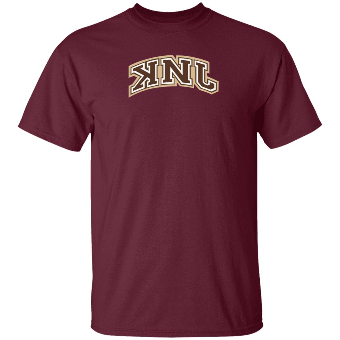 Knj Collegiate Brown Shirt Knj Merch - Teechipus