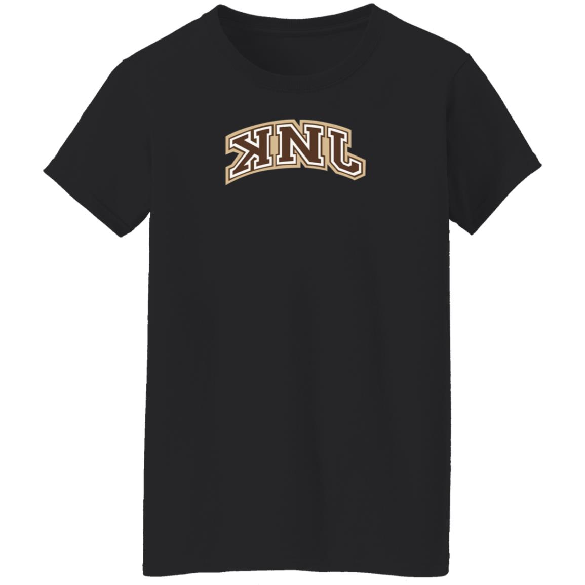 Knj Collegiate Brown Shirt Knj Merch - Teechipus