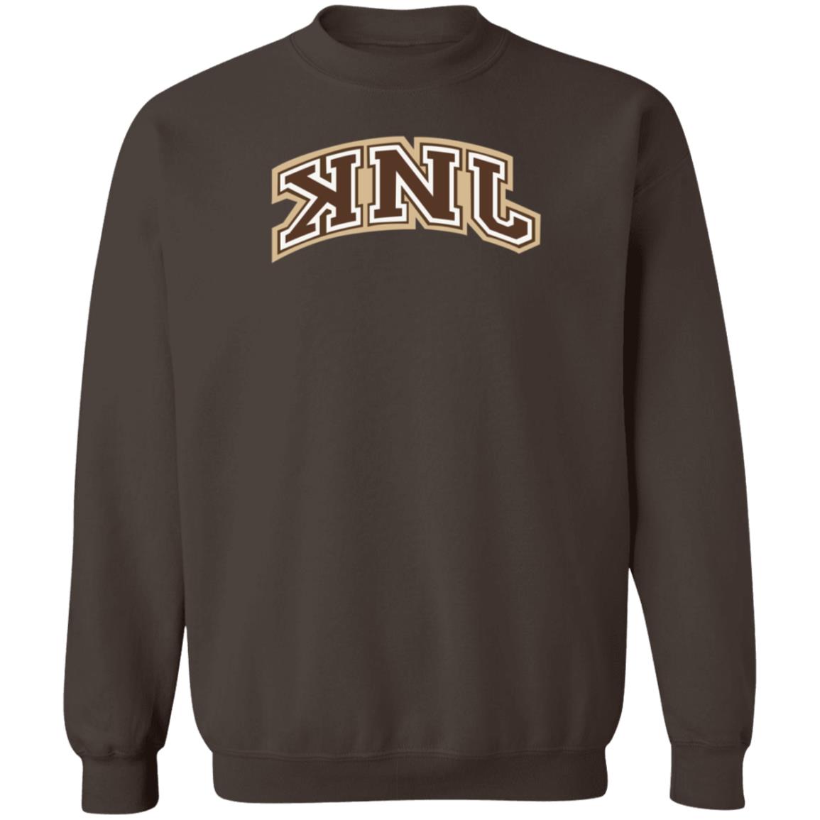 Knj Collegiate Brown Shirt Knj Merch - Teechipus