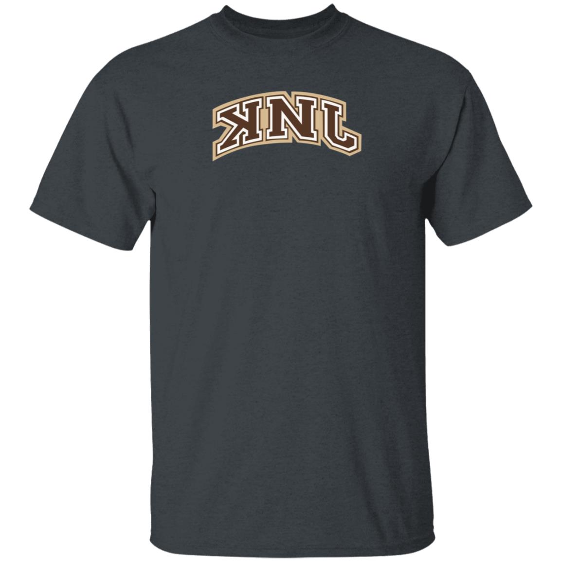 Knj Collegiate Brown Shirt Knj Merch - Teechipus