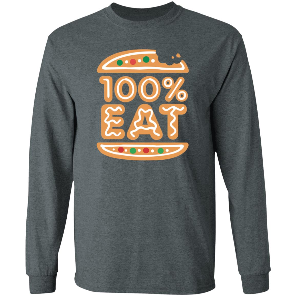 Rooster Teeth Store Face Jam 100% Eat Gingerbread Shirt - Teechipus