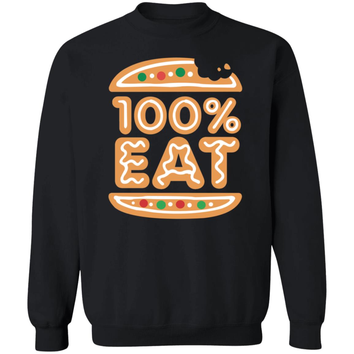 Rooster Teeth Store Face Jam 100% Eat Gingerbread Shirt - Teechipus