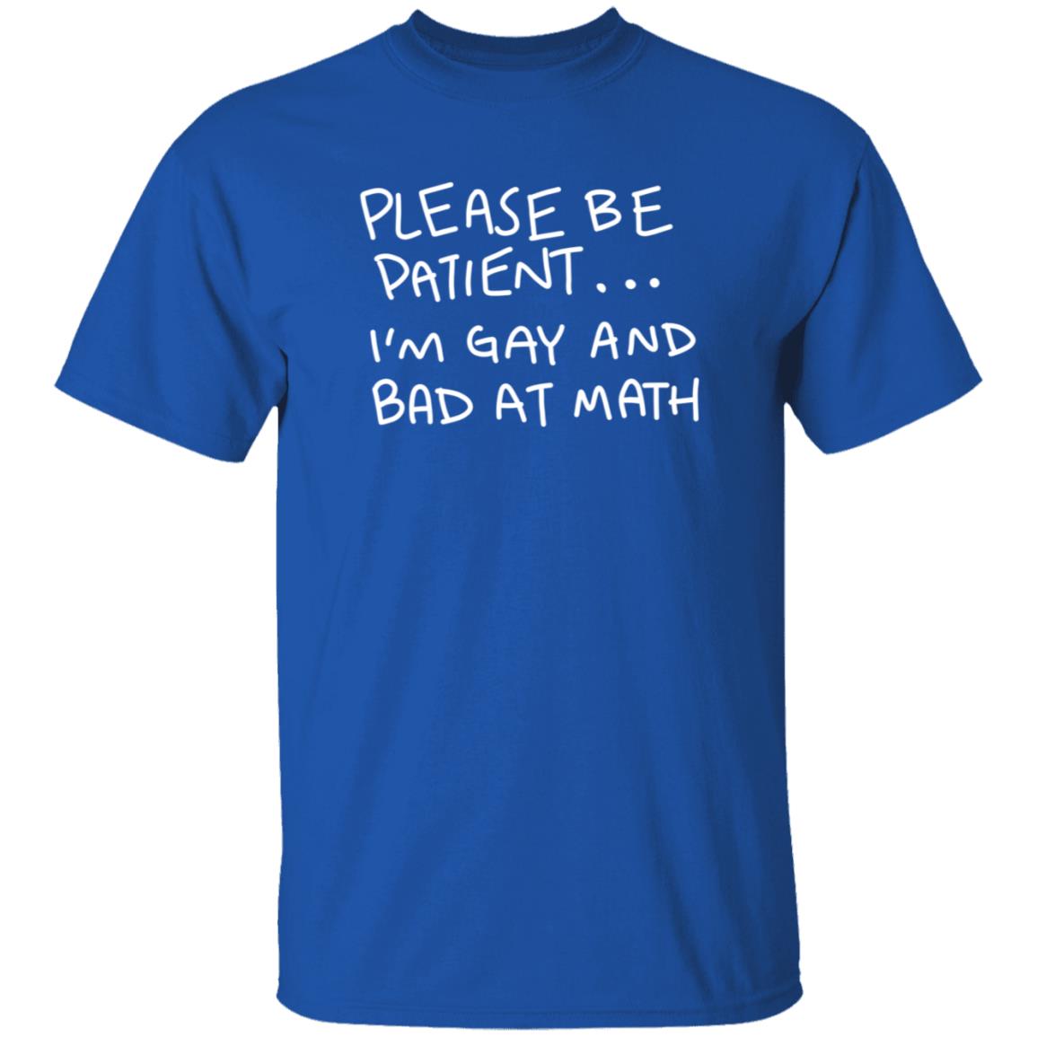 Please Be Patient I'm Gay And Bad At Math Shirt Hoodie Sweatshirt - Teechipus