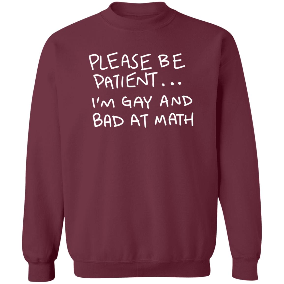Please Be Patient I'm Gay And Bad At Math Shirt Hoodie Sweatshirt - Teechipus