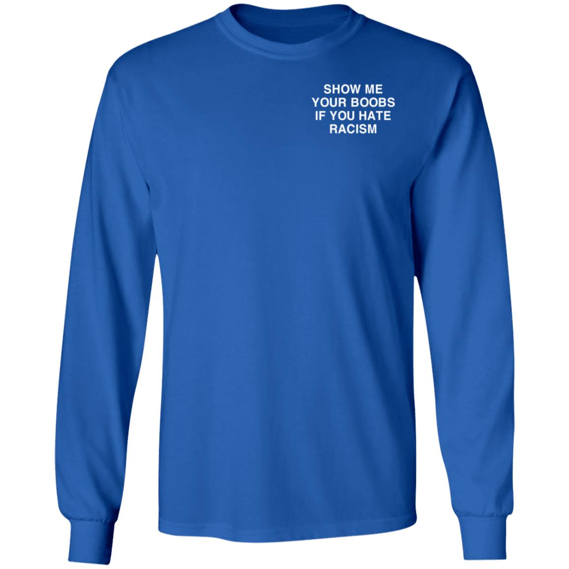 Linda Finegold Merch Show Me Your Boobs If You Hate Racism Assholes Live Forever Hoodie - Teechipus
