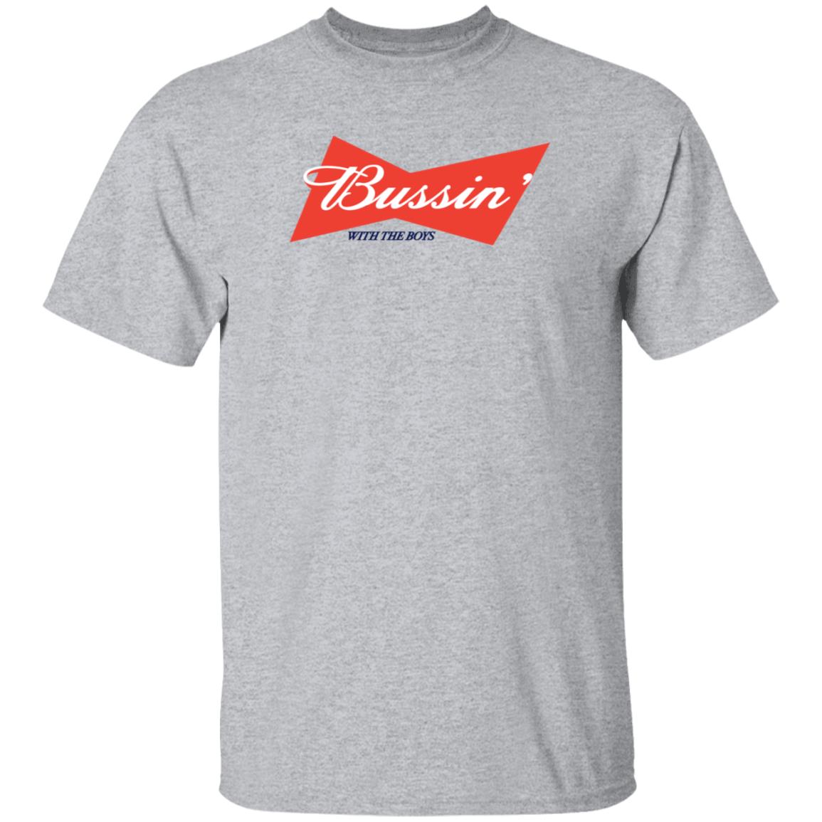 Bussin' With The Boys Hoodie Bussin' Printed Hoodie Barstoolsports Store - Teechipus