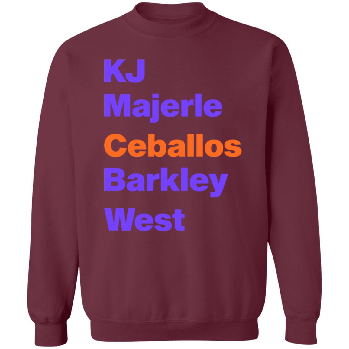 Cedric Ceballos Kj Majerle Ceballos Barkley West Shirt Hoodie Sweatshirt - Teechipus