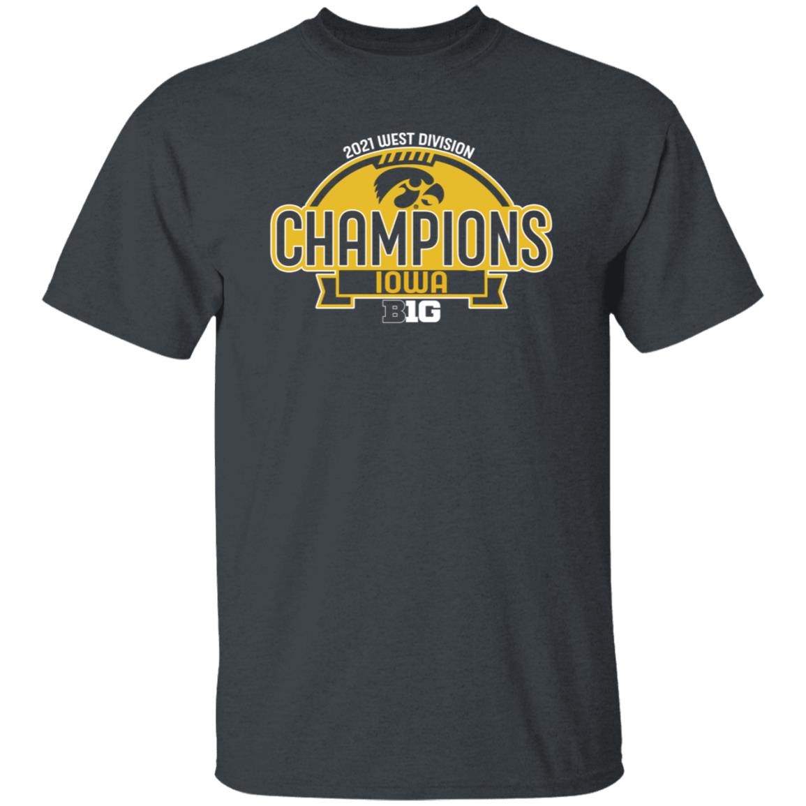 Tyler Linderbaum 2021 West Division Champions Iowa Shirt Hawkeye Football - Teechipus