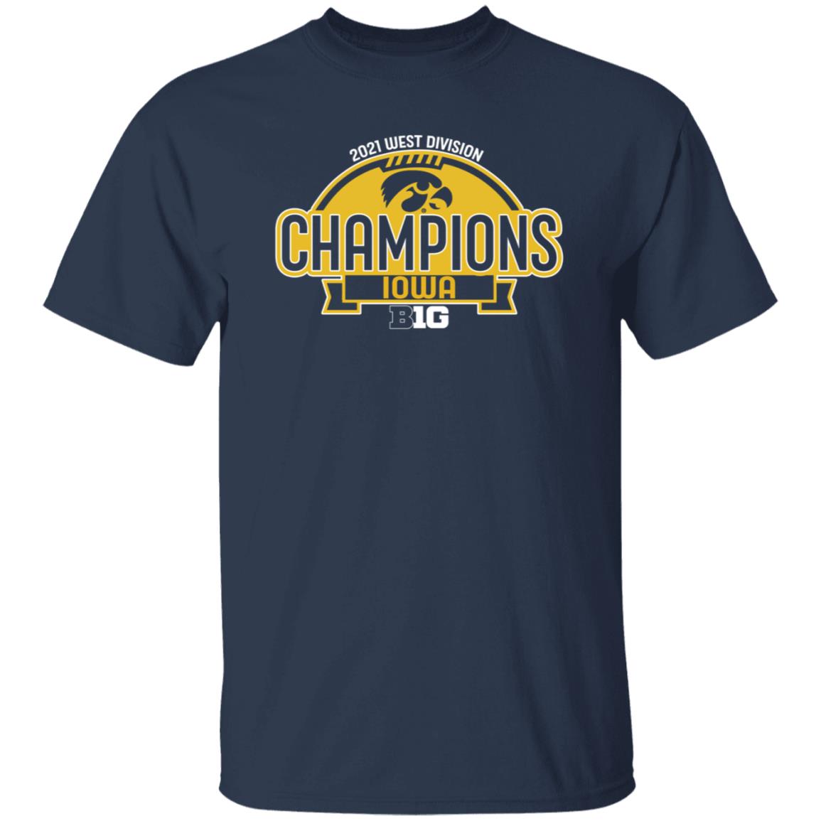 Tyler Linderbaum 2021 West Division Champions Iowa Shirt Hawkeye Football - Teechipus