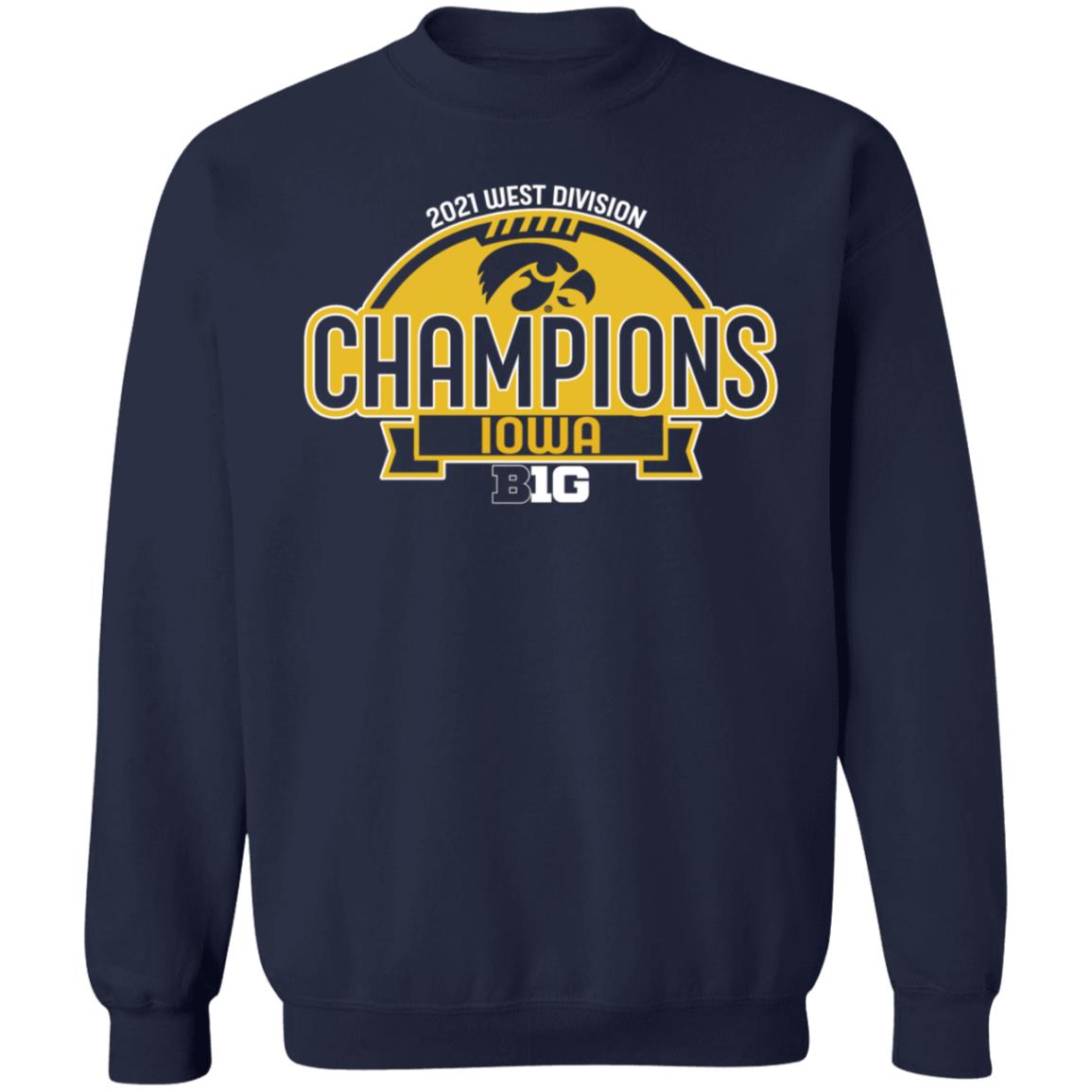 Tyler Linderbaum 2021 West Division Champions Iowa Shirt Hawkeye Football - Teechipus