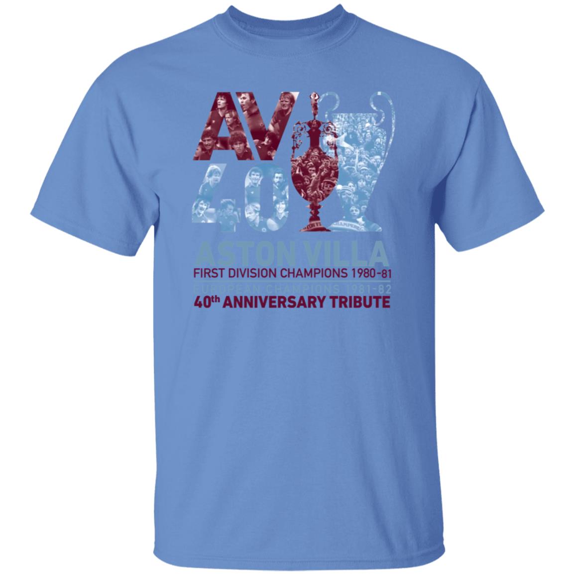 Dennis Mortimer Av 40 Double Champions Exclusive Crew Neck Shirt Av40 Tribute Merch - Teechipus