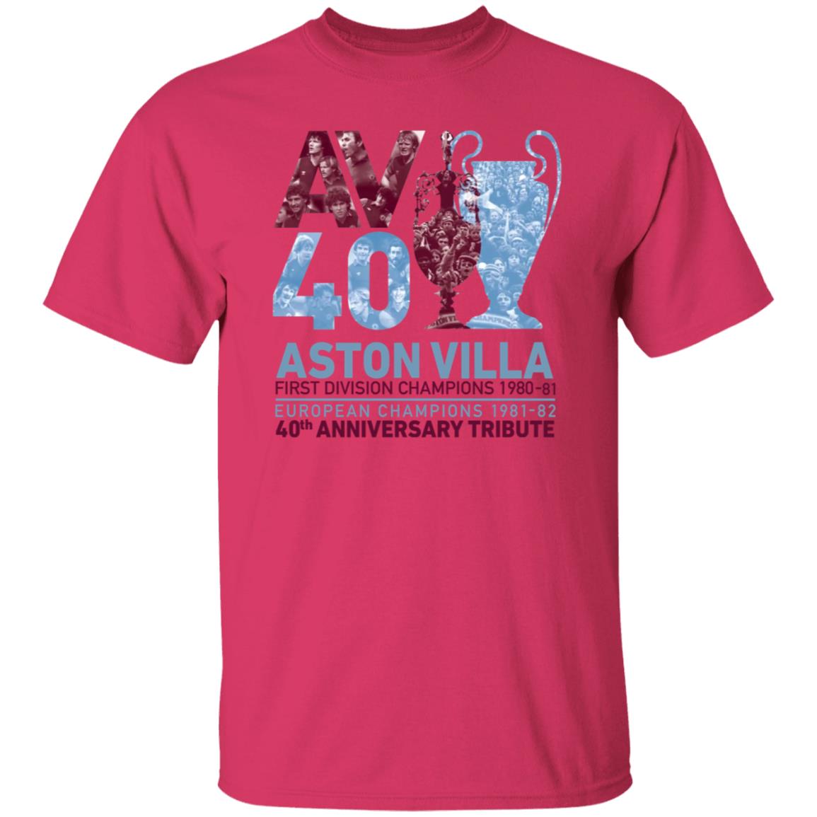 Dennis Mortimer Av 40 Double Champions Exclusive Crew Neck Shirt Av40 Tribute Merch - Teechipus
