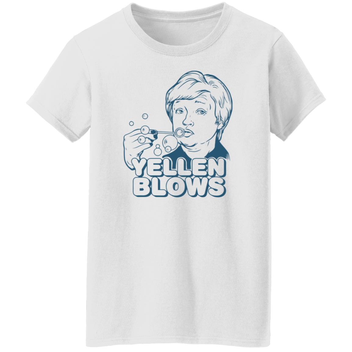 Janet Yellen Blows Shirt Liberty Maniacs Merch Yellen Blows Shirt The Wolf Of All Streets Janet - Teechipus