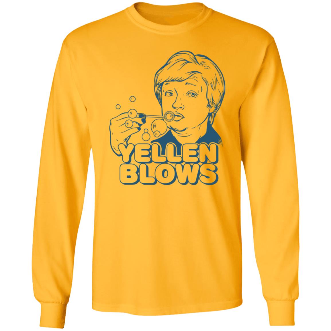 Janet Yellen Blows Shirt Liberty Maniacs Merch Yellen Blows Shirt The Wolf Of All Streets Janet - Teechipus