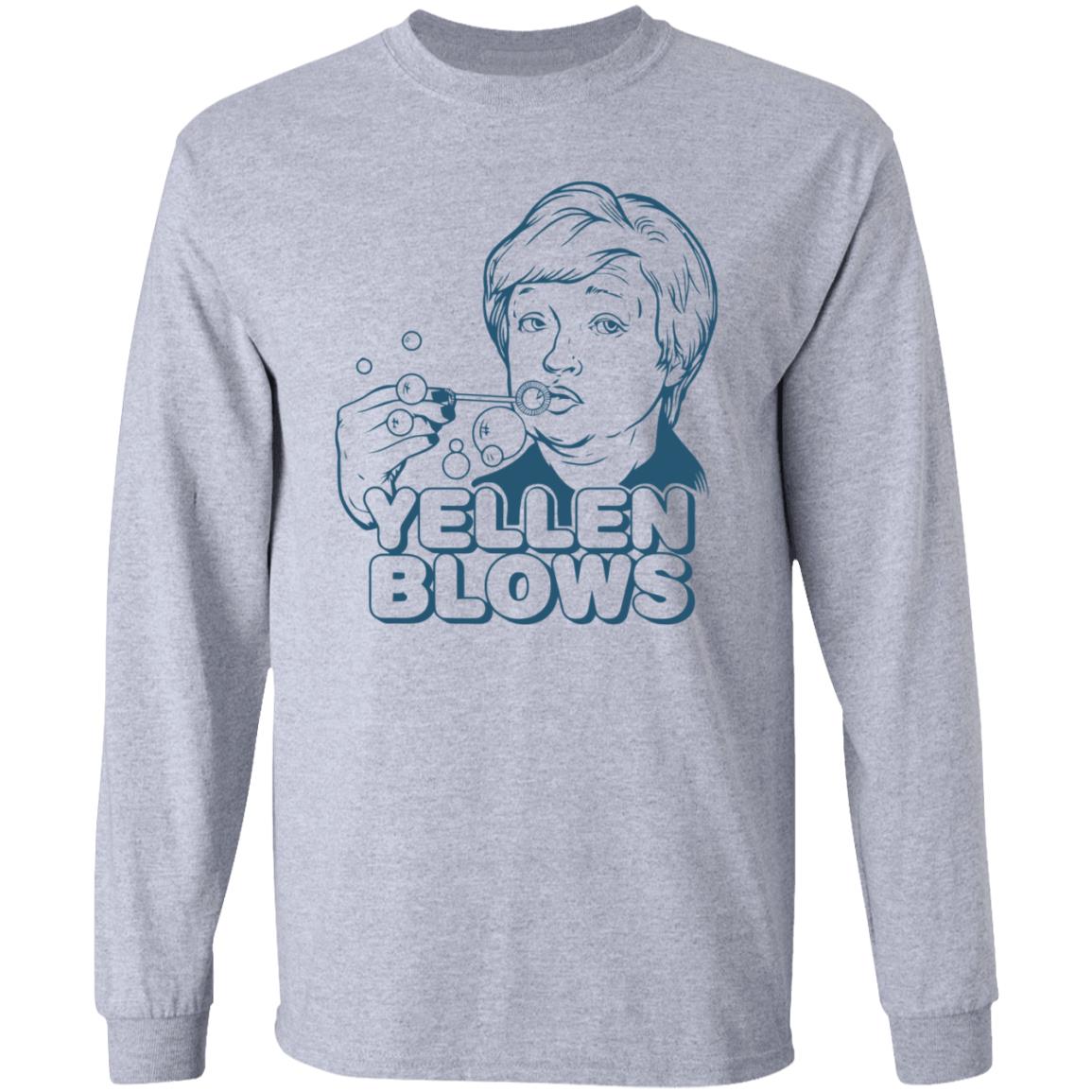 Janet Yellen Blows Shirt Liberty Maniacs Merch Yellen Blows Shirt The Wolf Of All Streets Janet - Teechipus