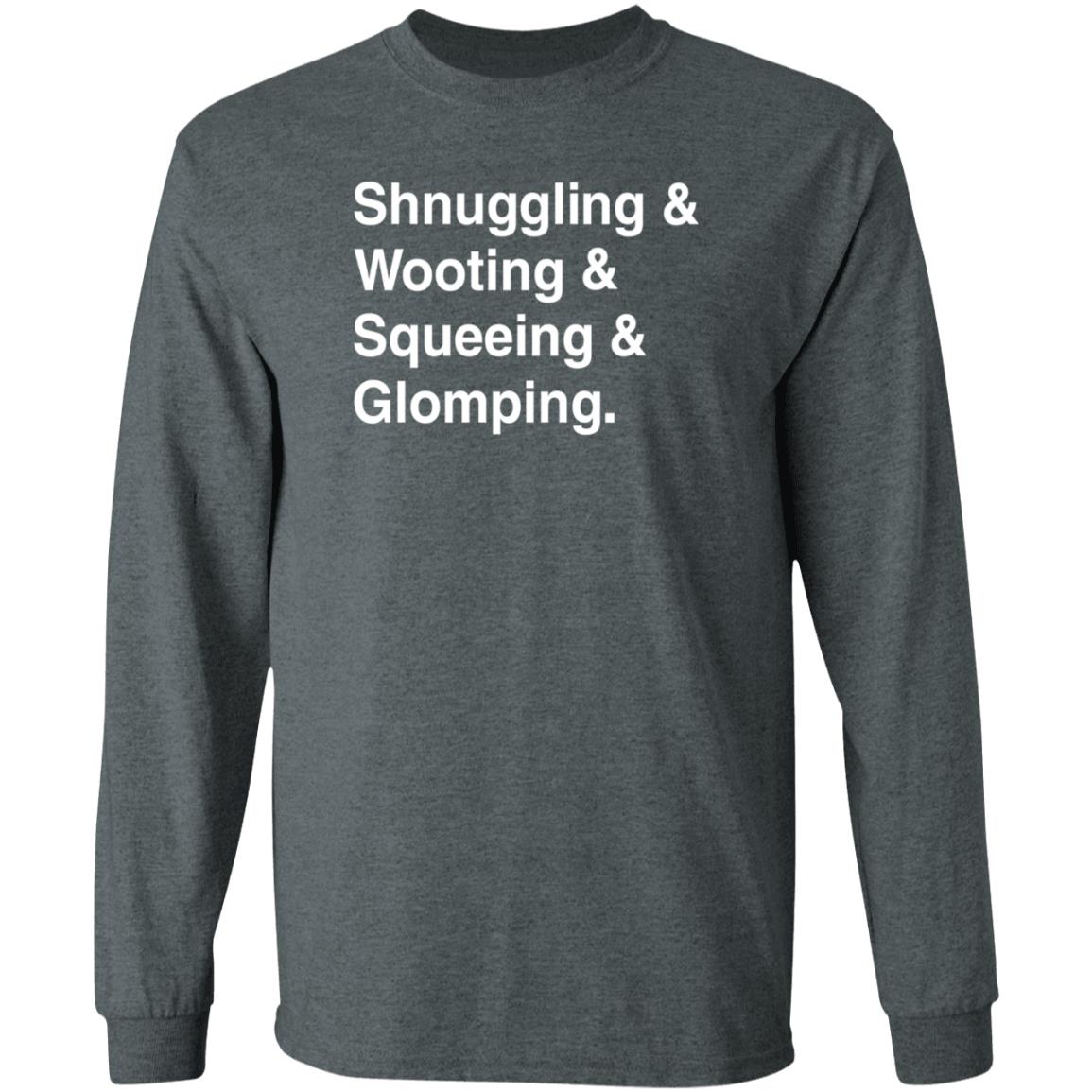 Shnuggling And Wooting And Squeeing And Glomping Shirt Simon - Teechipus