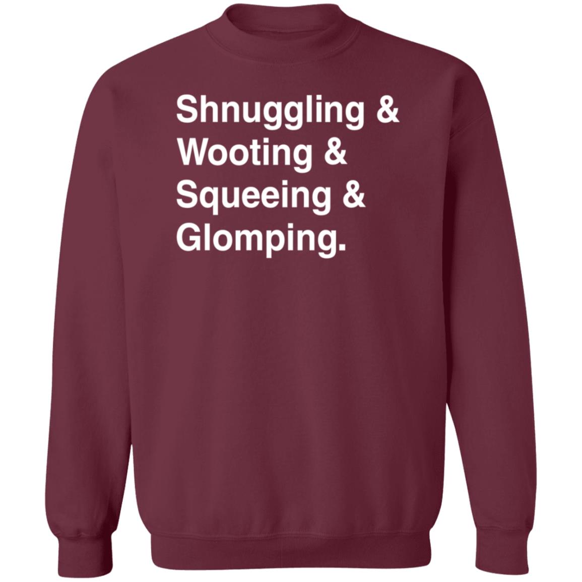 Shnuggling And Wooting And Squeeing And Glomping Shirt Simon - Teechipus