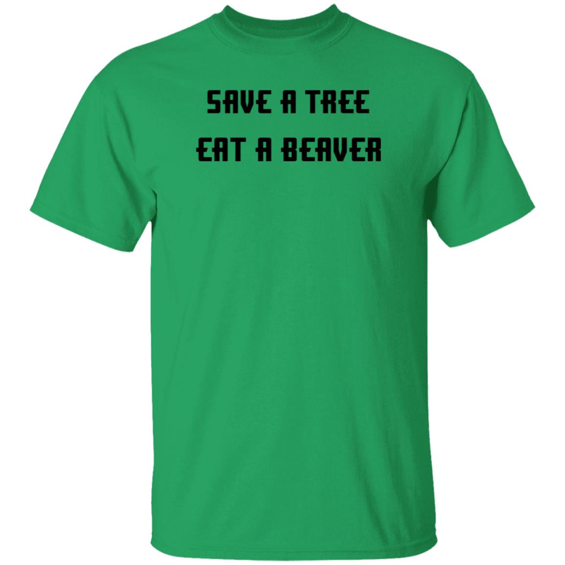 Save A Tree Eat A Beaver Shirt Jensen Ackles - Teechipus