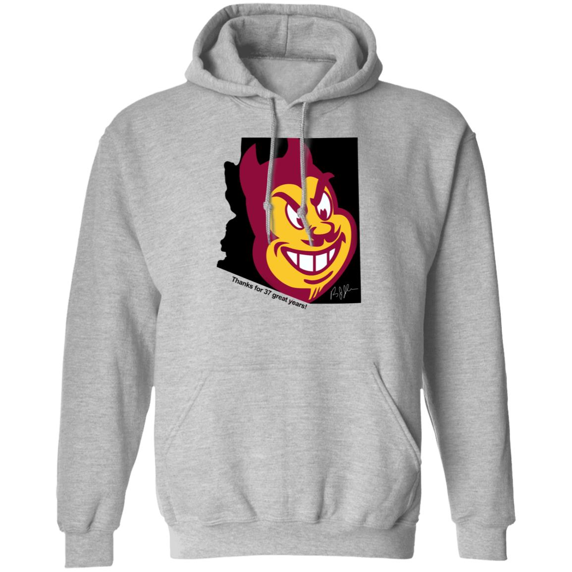 Brian Johnson Thank For 37 Great Years Shirt Arizona State Sun Devils - Teechipus