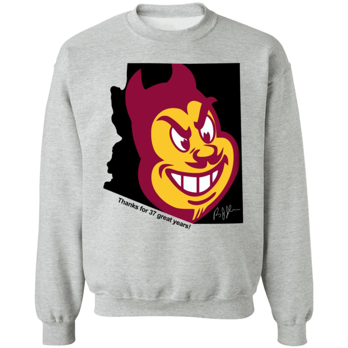 Brian Johnson Thank For 37 Great Years Shirt Arizona State Sun Devils - Teechipus