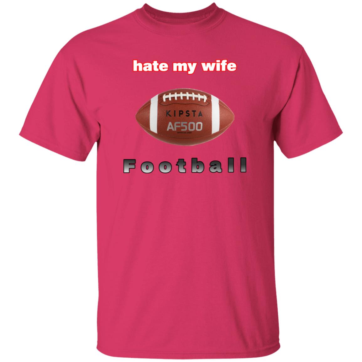 Haunted Starbucks Merch Hate My Wife Football Shirt - Teechipus