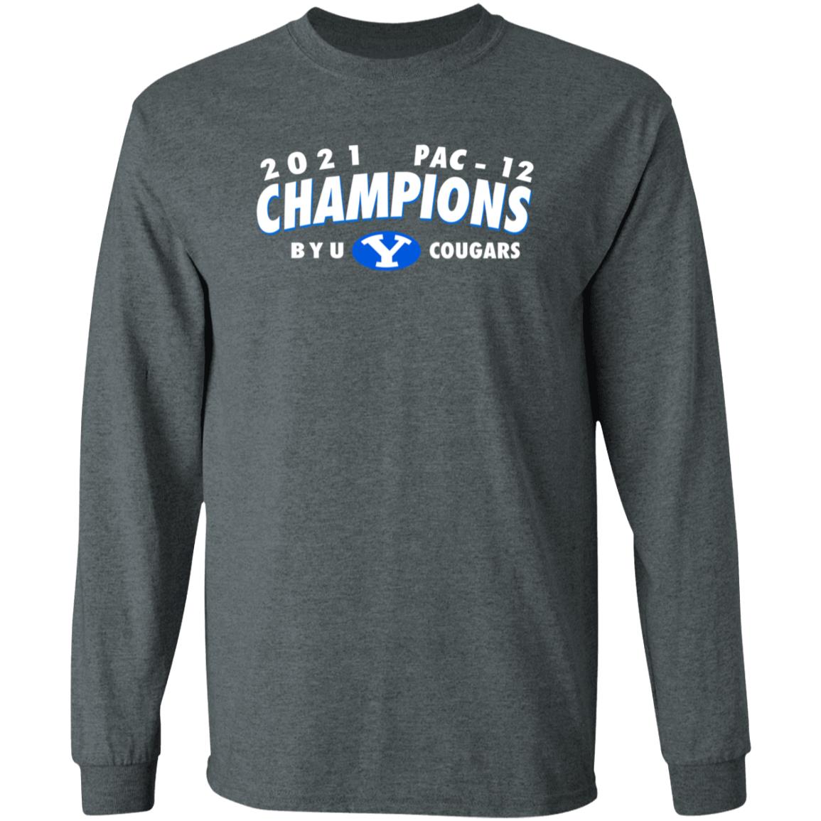 2021 Pac 12 Champions Byu Cougars Shirt Squally Canada Champions Byu Cougars 2021 Shirt - Teechipus