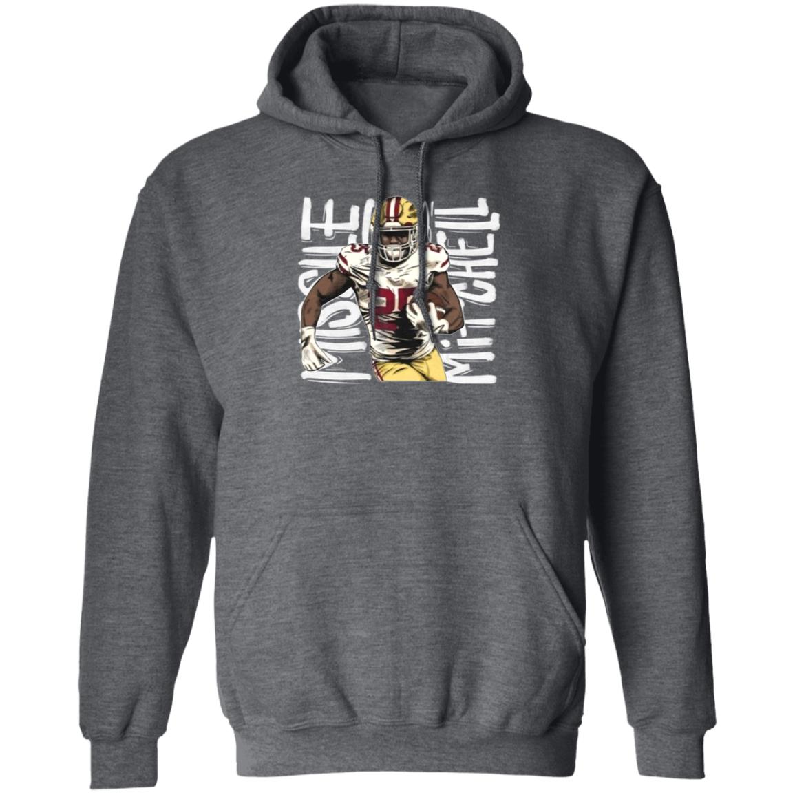 George Kittle Wearing Elijah Mitchell Shirt 49Ers - Teechipus