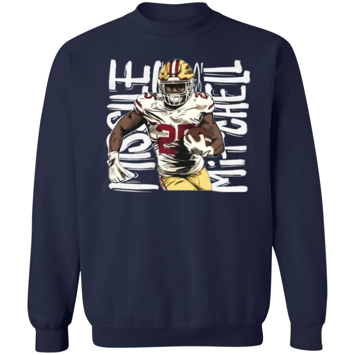 George Kittle Wearing Elijah Mitchell Shirt 49Ers - Teechipus