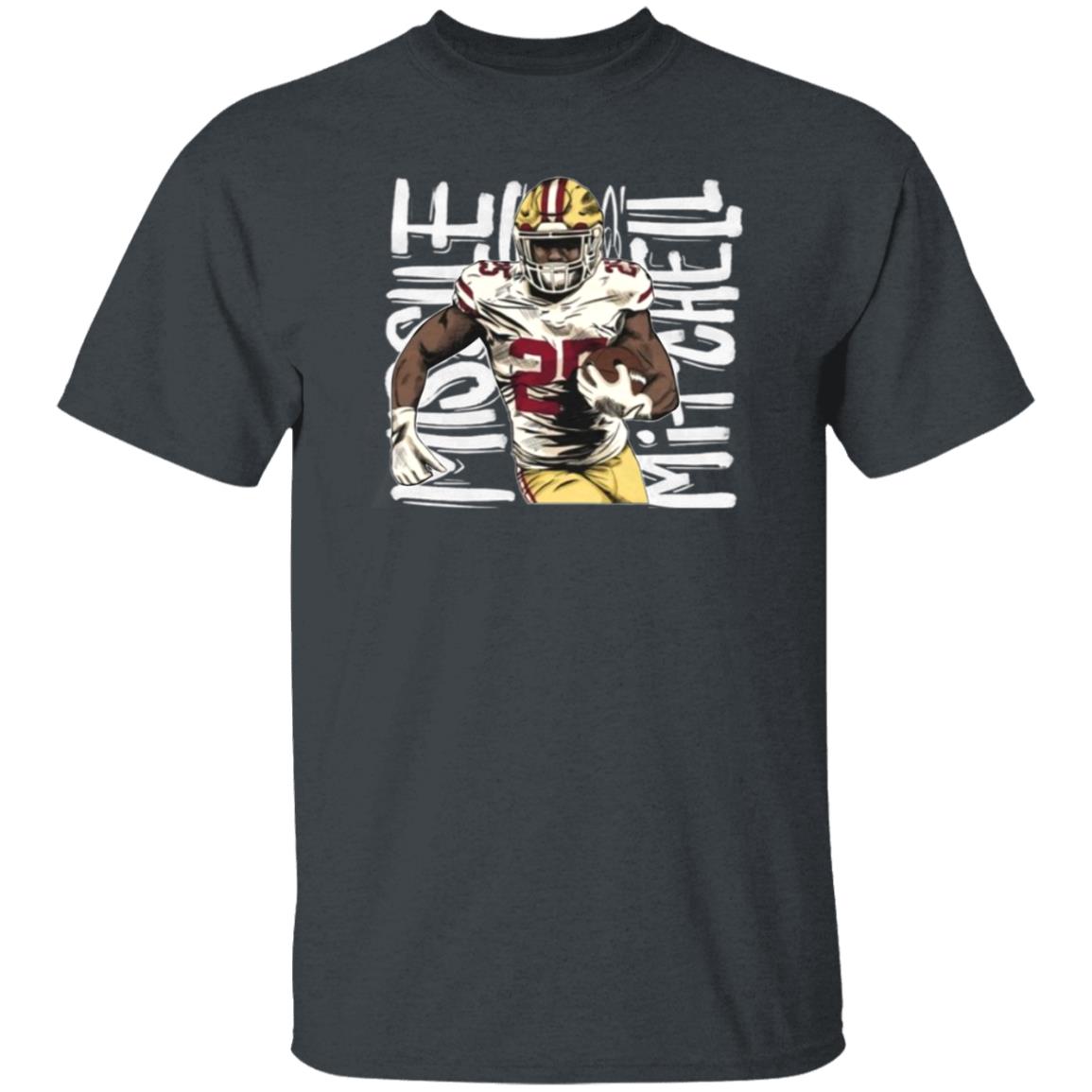 George Kittle Wearing Elijah Mitchell Shirt 49Ers - Teechipus