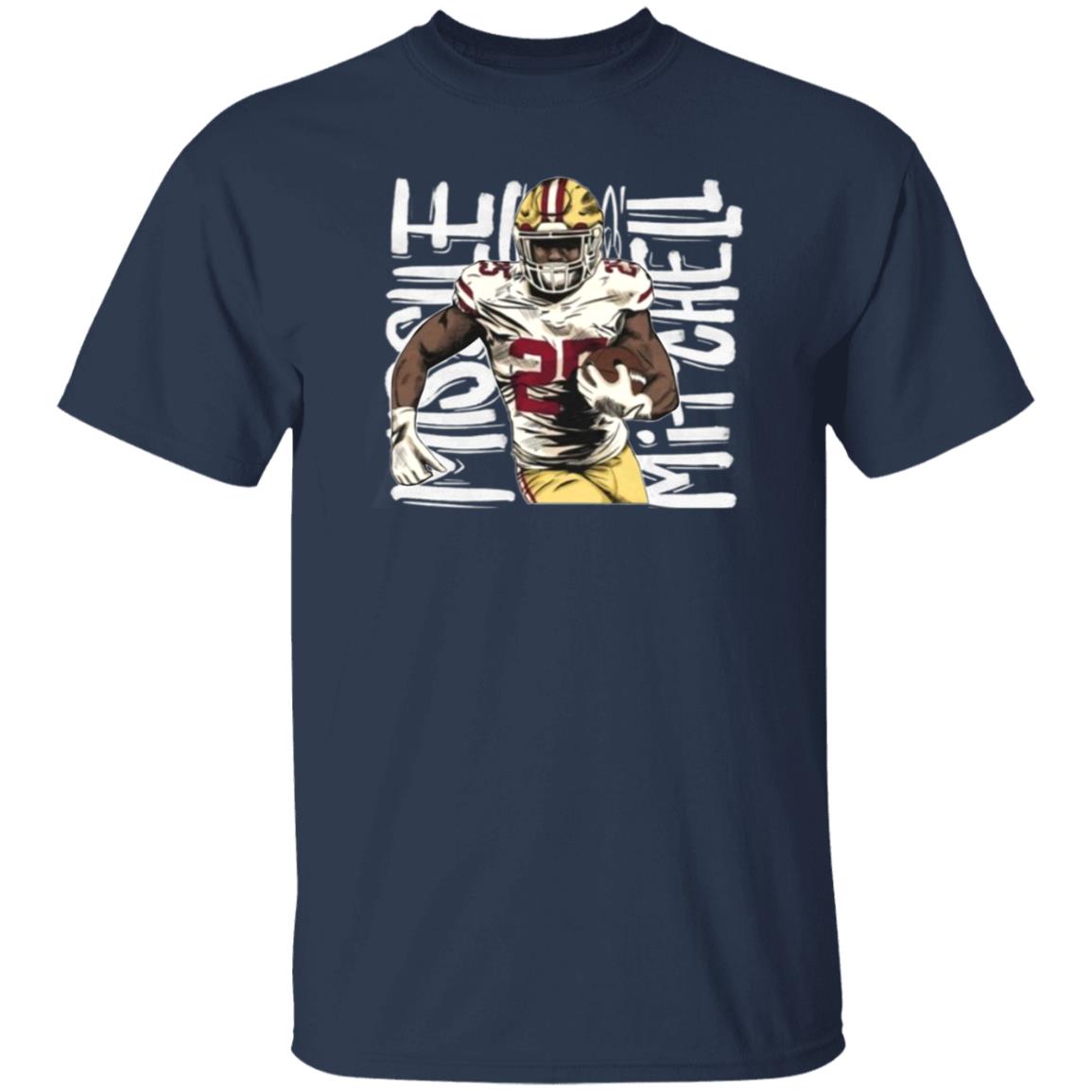 George Kittle Wearing Elijah Mitchell Shirt 49Ers - Teechipus