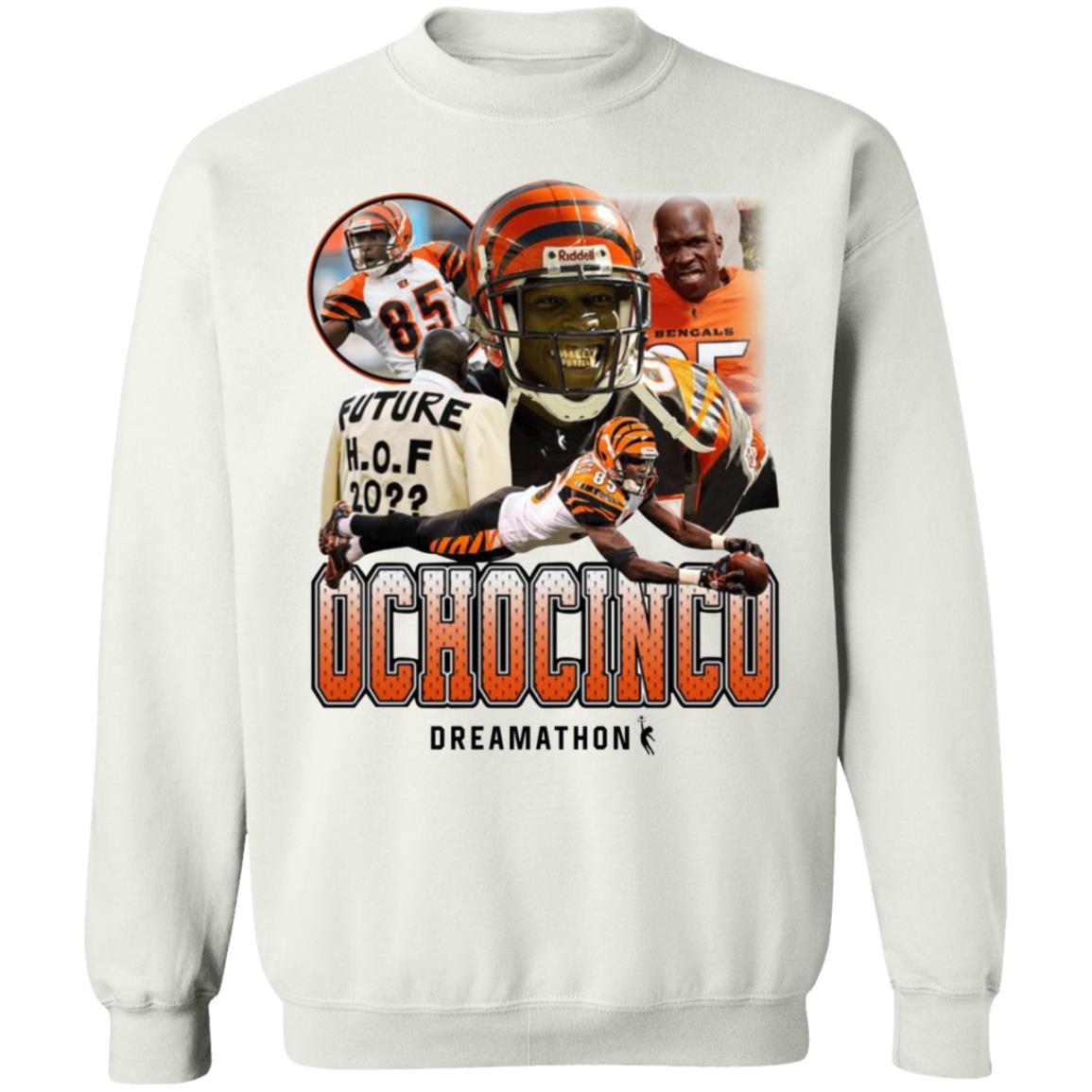 Ochocinco Shirt Cincinnati Bengals Dreamathon Merch Ochocinco 85 Dreams Shirt - Teechipus