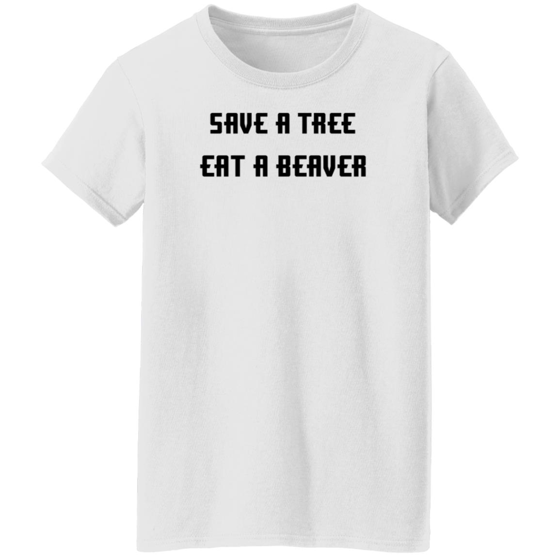 Save A Tree Eat A Beaver Shirt Jensen Ackles - Teechipus